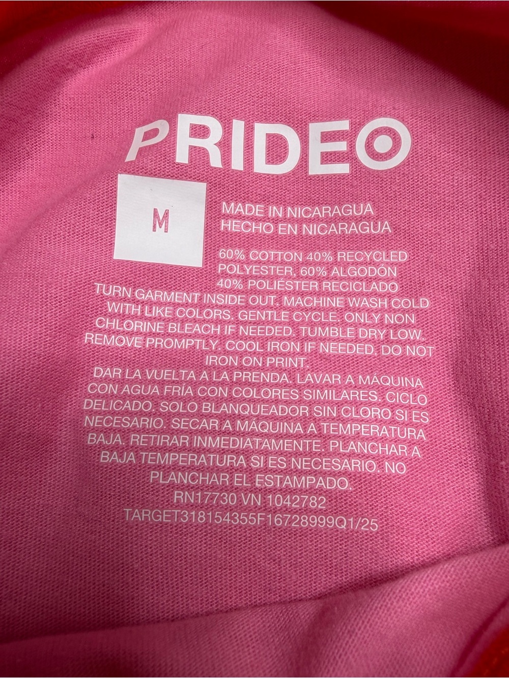 NWT PRIDE Ringer Tee Size Medium - Picture 3 of 5